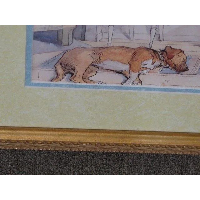 Approx: 10 Years Old Framed & Matted Nice ‘Sketch’ Appearance Condition: Excellent Super Clean Original Finish & Condition...