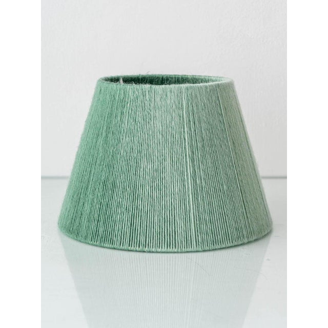 Fajalauza Ceramic Table Lamp with Hand-Woven Merino Wool Lampshade by Amitabha Studio For Sale - Image 13 of 15