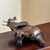Bronze Large Mid-20th Century Brass Elephant Sculpture W/ Bronze Patinated Finish For Sale - Image 8 of 11