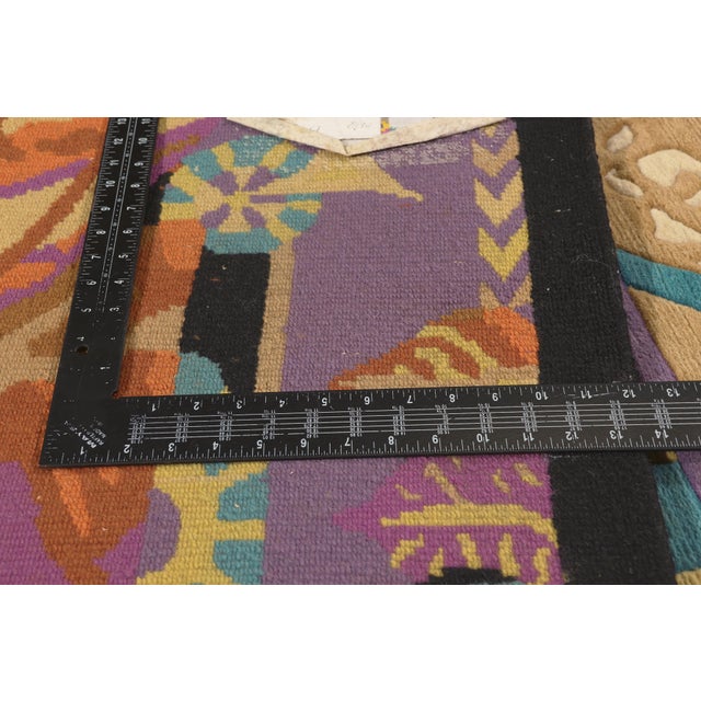 Textile Vintage Pictorial Tibetan Rug, 08'06 X 09'09 For Sale - Image 7 of 10