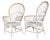 Vintage Coastal Rattan Fan Back Armchairs With Woven Seats, a Pair For Sale In Naples, FL - Image 6 of 12