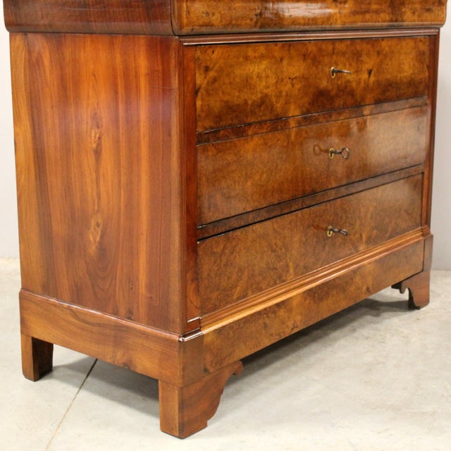 19th Century Louis Philippe Chest of Drawers in Walnut For Sale - Image 9 of 13