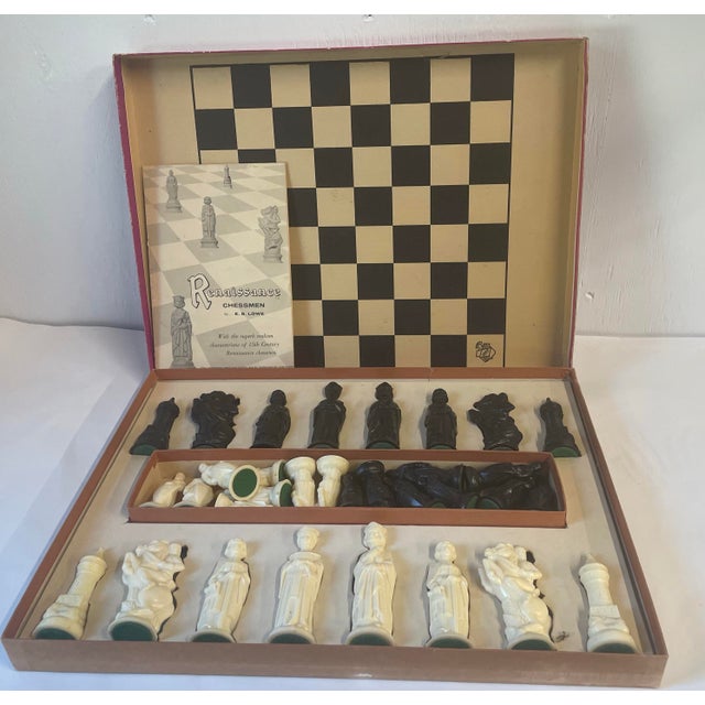 1950s Vintage 1959 Renaissance Chessmen Game Set For Sale - Image 5 of 12