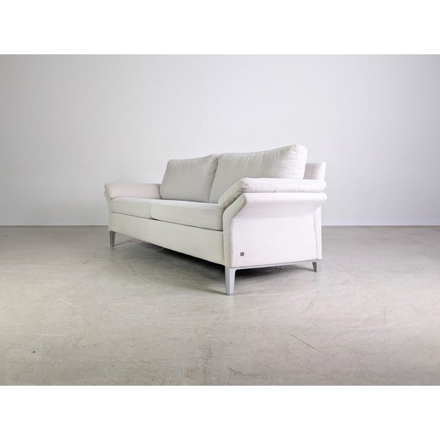 Textile 3000 Three-Seater Sofa in Cream Beige from Rolf Benz For Sale - Image 7 of 11