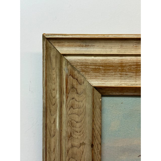 Charles Frank Chilton (1904-1973) Desert mountain landscape painting oil on artist board 12 x 24 unframed 18 x 30 framed