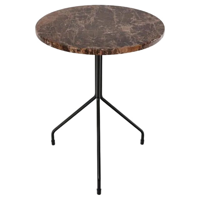 Medium All for One Brown Emperador Marble Table by OxDenmarq For Sale