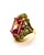 Bochic “Capri” Vintage Fancy Sapphires & Amethyst Ring — 18K Gold & Silver For Sale - Image 10 of 13