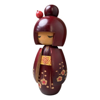 Vintage Japanese Kokeshi Sato No Oto by Hajime Miyashita, 1970s For Sale