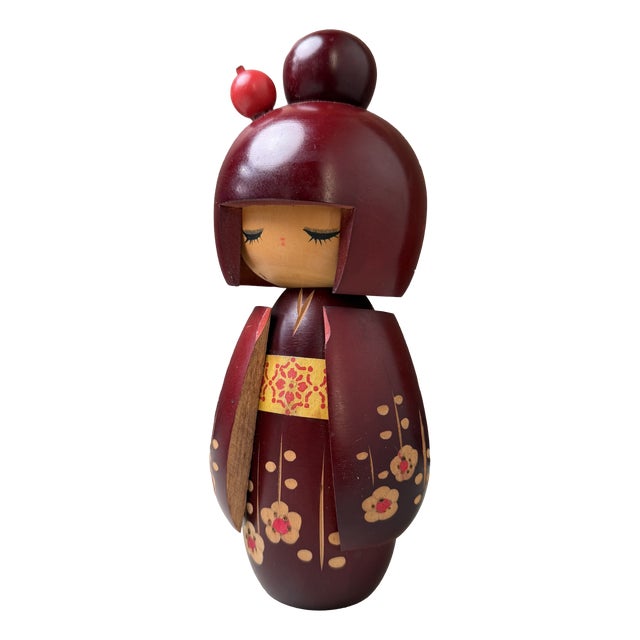 Vintage Japanese Kokeshi Sato No Oto by Hajime Miyashita, 1970s For Sale