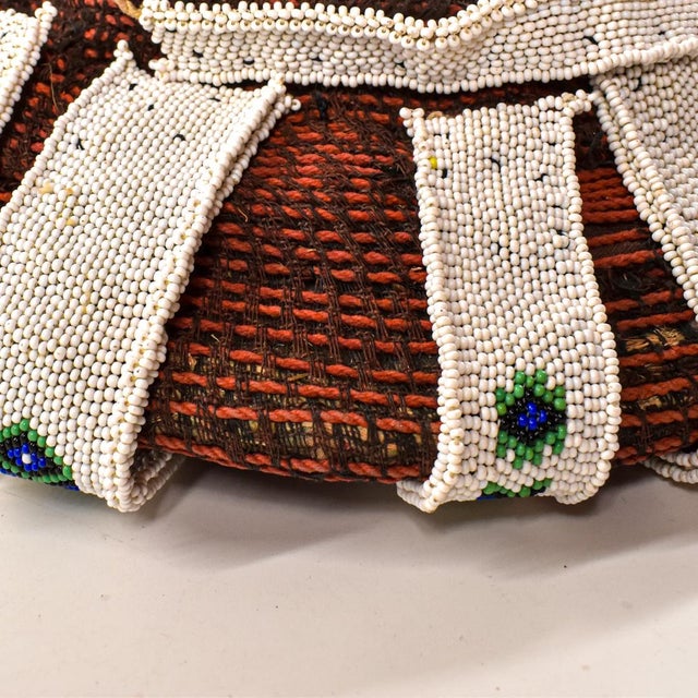Textile Early 20th Century Zulu Isicholo Married Woman Headdress South Africa Sidley Collection For Sale - Image 7 of 7