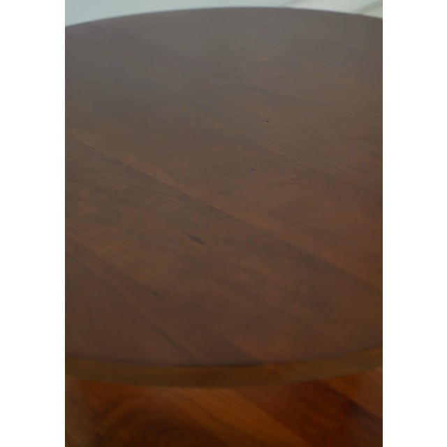 Brown Stickley Mission Style Cherry Round Lamp Table For Sale - Image 8 of 14