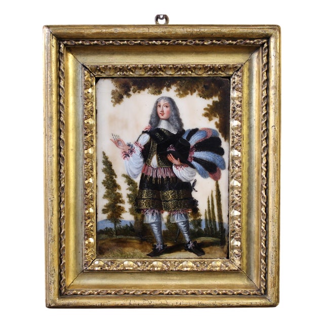 Unknown, Portrait of a South American Nobleman, 1680, Oil & Marble For Sale