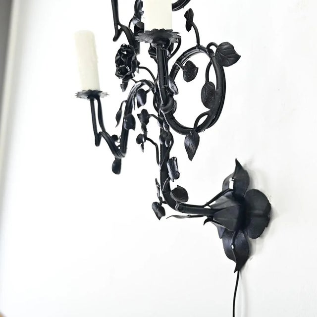 French Early 20th Century Iron Wall Sconce For Sale In Baton Rouge - Image 6 of 9