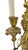 Antique Gilt Brass Ribbon & Music Wall Sconce For Sale - Image 9 of 11