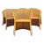 Modern Wicker Barrel Chairs | Set of Six For Sale