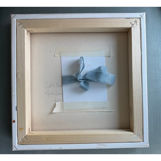 2024 Fall Abstract Beach Seashore “Let’s Be Here Now” Original Painting For Sale - Image 4 of 5