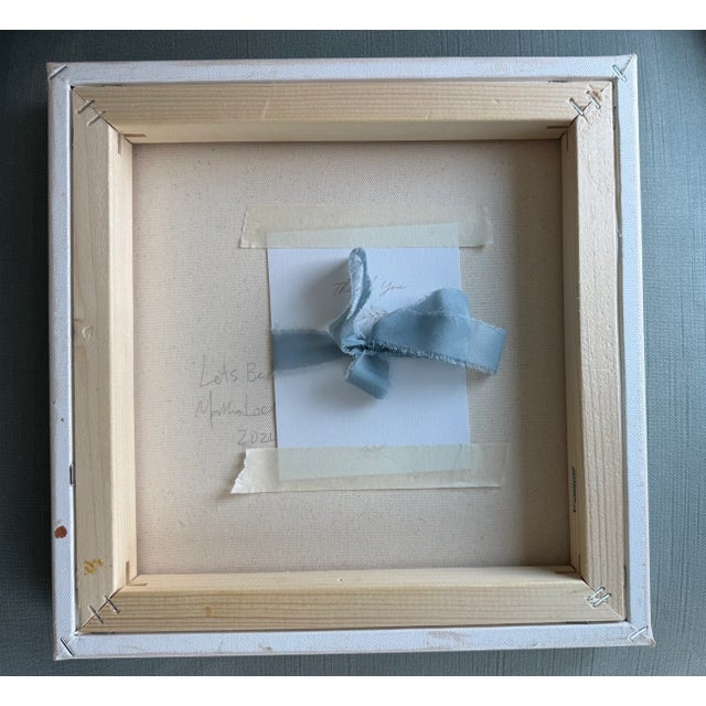 2024 Fall Abstract Pastel Beach Seashore “Let’s Be Here Now” Original Painting For Sale - Image 4 of 5