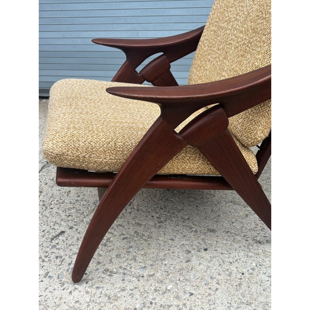 Dutch Design at it's best! Pair of open Armchairs known as the "The Knot" for their unique joint on the sides of the...