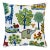 Scalamandre 24" x 24" Nursery Crewel Pillow in Primaries For Sale