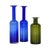 1960s Trio of Otto Brauer for Holmegaard Green and Blue Danish Glass Gulvvases For Sale - Image 5 of 12