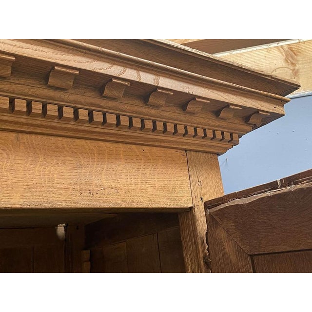 Brown 18th Century Oak 4-Door Buffet For Sale - Image 8 of 15