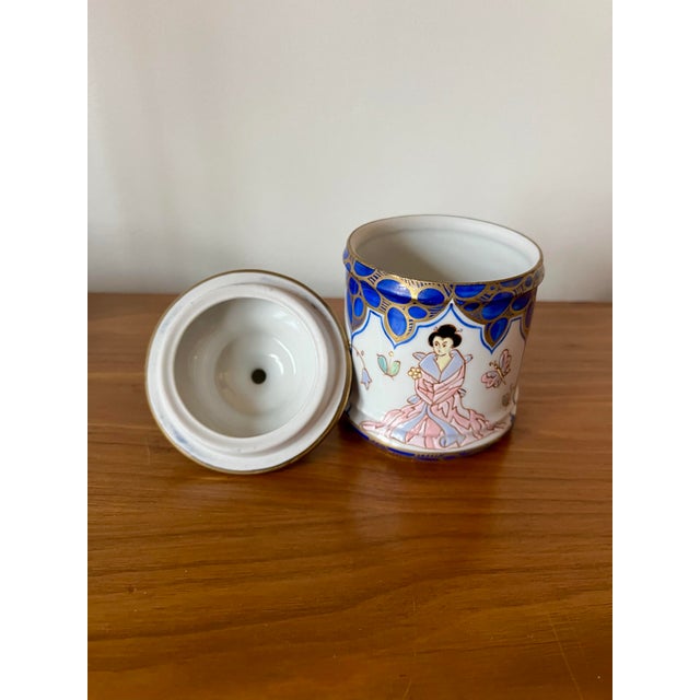Sherle Wagner Porcelain Chinoiserie Lidded Jar Italy For Sale In New York - Image 6 of 11