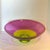 Purple Nicholas Kekic Signed 15-Inch Two-Color Incalmo Bowl (Hyacinth and Lime With Clear Base) Large Centerpiece Bowl For Sale - Image 8 of 16