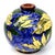 Blue Antique Burslem Faience Floral Globe Vase from Gibsons & Sons, 1890s For Sale - Image 8 of 15