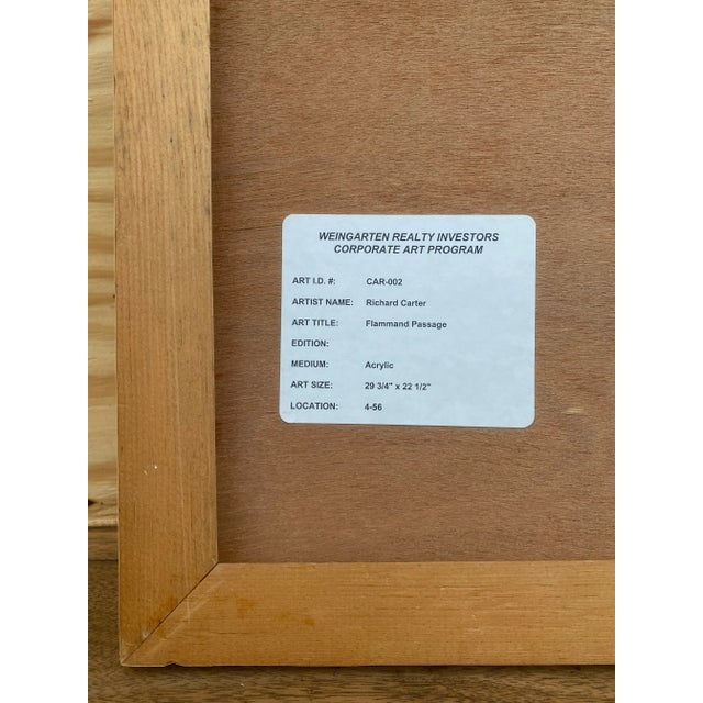 Richard Carter Painting "Flammand Passage" For Sale - Image 16 of 18