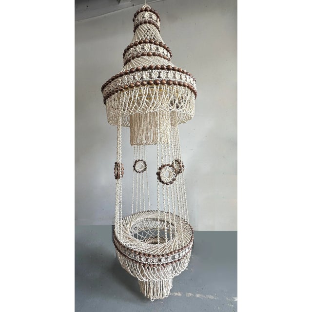 Huge Shell Hanging Planter - Boho Chic For Sale - Image 9 of 9