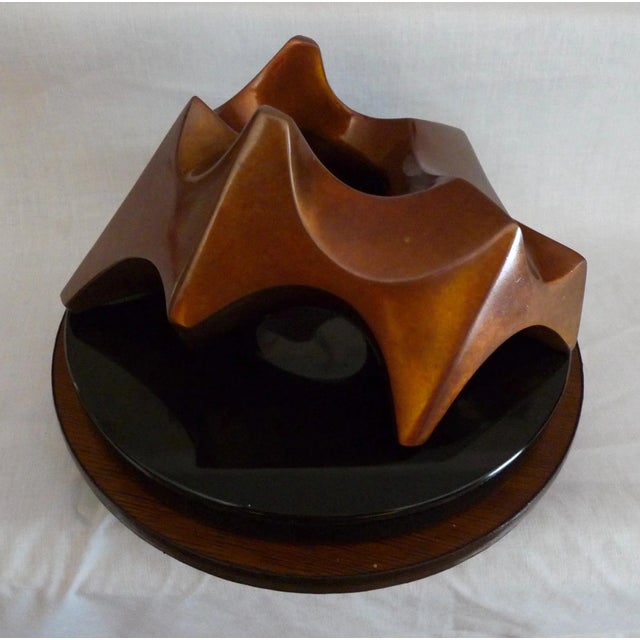 Abstract Late 20th Century Modern Bronze Sculpture, Gordon Newell's 'Caldera' - Set of 4 Pieces For Sale - Image 3 of 10