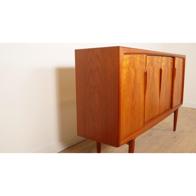 Vintage Danish Teak Highboard by Axel Christensen for Aco Mobler For Sale - Image 3 of 17