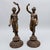Large 20th Century Belle Époque French Female Figurines in Bronzed Metal, Set of 2 For Sale - Image 3 of 14