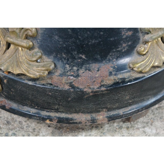 Vintage Art Deco Gooseneck Floor Lamp Drink Tray Smoke Stand Faux Onyx Base For Sale - Image 14 of 17