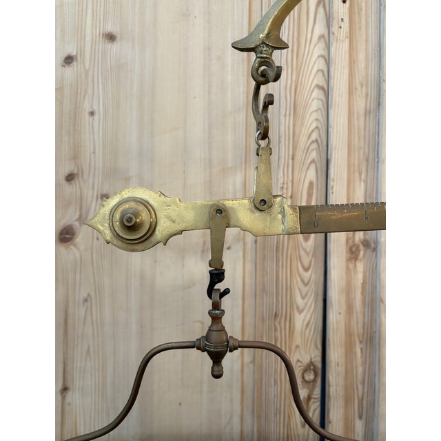 P Quindici 19th Century Chilog Brass and Marble Balance Scale For Sale - Image 4 of 11
