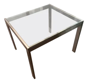 Mid-20th Century Modern Steel Crystal Desk, Italy, 1960