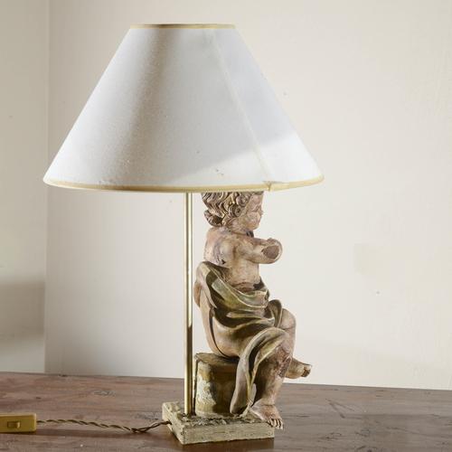 Category lighting style 80s dimensions: height 60 cm diameter 41 cm color: brown white gold green material: fabric metal...