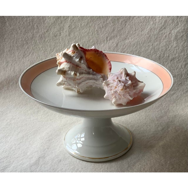 Old Paris Porcelain Pedestal Base Compote For Sale - Image 14 of 17