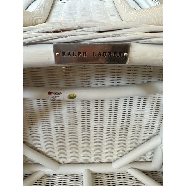 Ralph Lauren Home Hudson River Valley Wicker Dining Chairs Set of 8