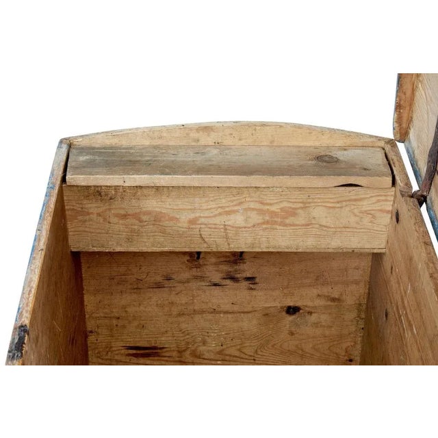 Mid 19th century Swedish folk art hand painted pine coffer circa 1841. Fine quality piece of Scandinavian folk art. Made...