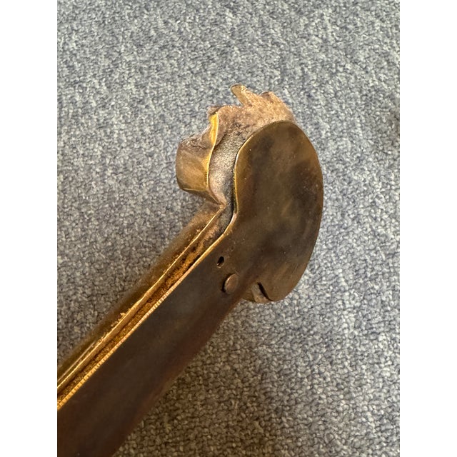 Gold Early 20th Century French Empire Gilt Bronze Wall Sconces, Pair For Sale - Image 8 of 10
