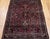 1900 - 1909 Antique Persian Sarouk Area Rug, Hand-Knotted Wool, Allover Floral Pattern, 3x5, Red & Navy For Sale - Image 5 of 16