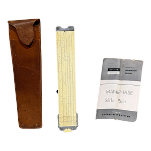 Vintage Dietzgen Maniphase Multiplex Slide Rule Set Mid Century Decor