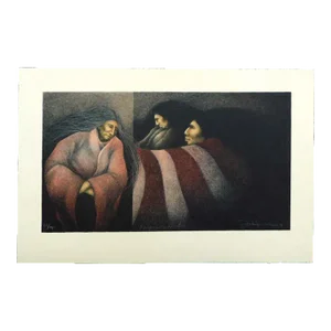 Frank Howell "Porcupine Wintexr" Lithograph on Paper Hand Signed