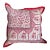 Vintage Pink & Red Mughal-Inspired Throw Pillow Cover For Sale