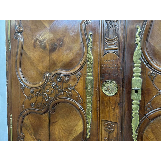19th Century Rennes Wardrobe in Cherry Wood from Louis Boutin For Sale - Image 9 of 18