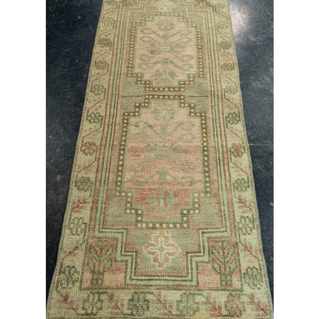 Turkish Mini Rug Oriental Hand Knotted Vintage Rug 1'5" x 3'6" #20735 Explore a curated collection of hallway runners,...