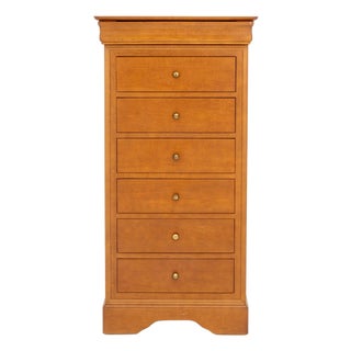 Louis Philippe Style Maple Semainier Chest For Sale