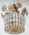 Mid-Century Modern Vintage French Designer Mid-Century Modern Crystal & Bronze Flower Basket Chandelier For Sale - Image 3 of 13