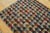 1930s 1930s Multicolor Hexagonal Geometric Antique American Hooked Rug 4'2'' X 5'4'' Handwoven Wool Carpet For Sale - Image 5 of 9